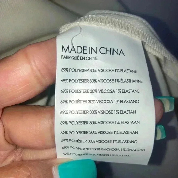 Club Monaco Half Belted Dress Robe Cream - Picture 12 of 15